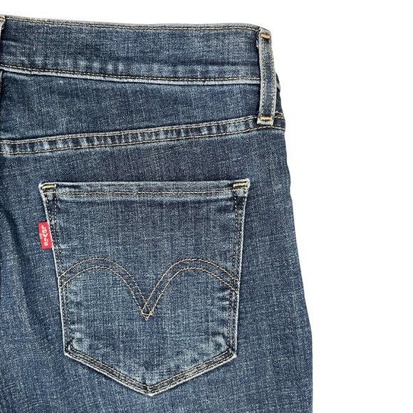 Levi’s Women’s Classic Fit Straight Leg Jeans Blue Mid Rise Stretch Denim Size 4 - Picture 14 of 16